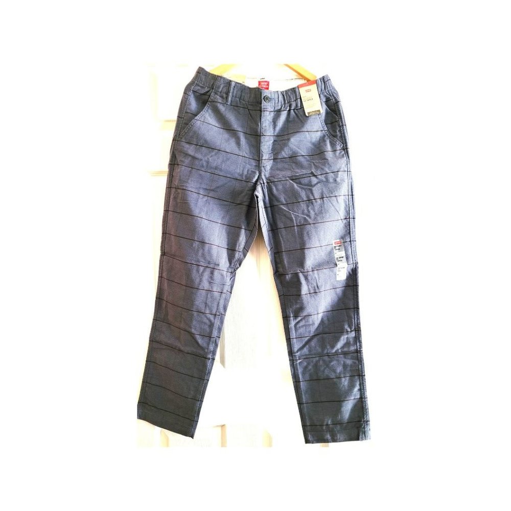 NWT Levi's XX Chino EZ Taper Men's Pants Stretch Extra Large Blue Plaid M,L also
